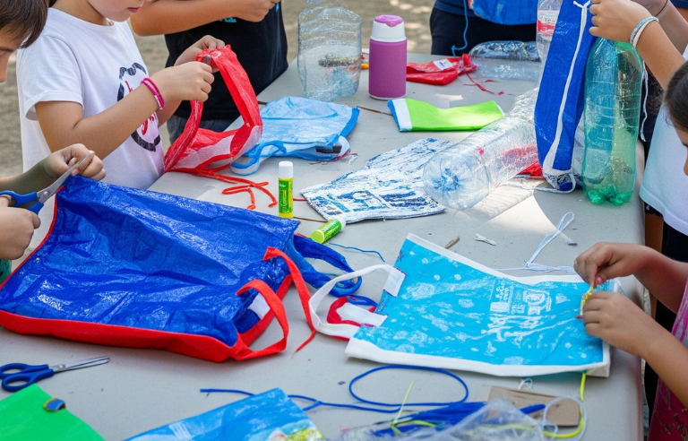 Fem una bossa tote amb materials de rebuig