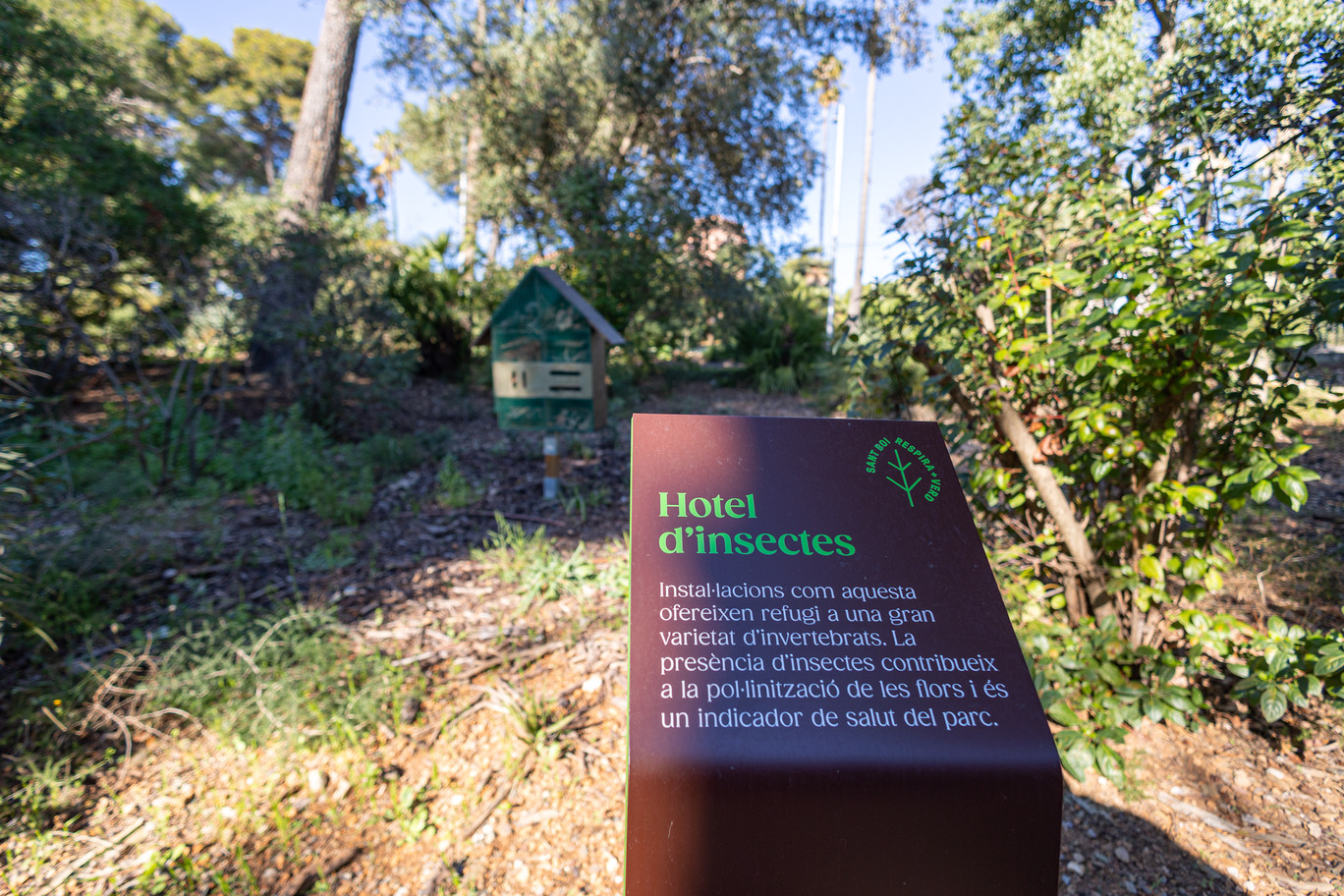 Al parc s'ha creat un hotel d'insectes