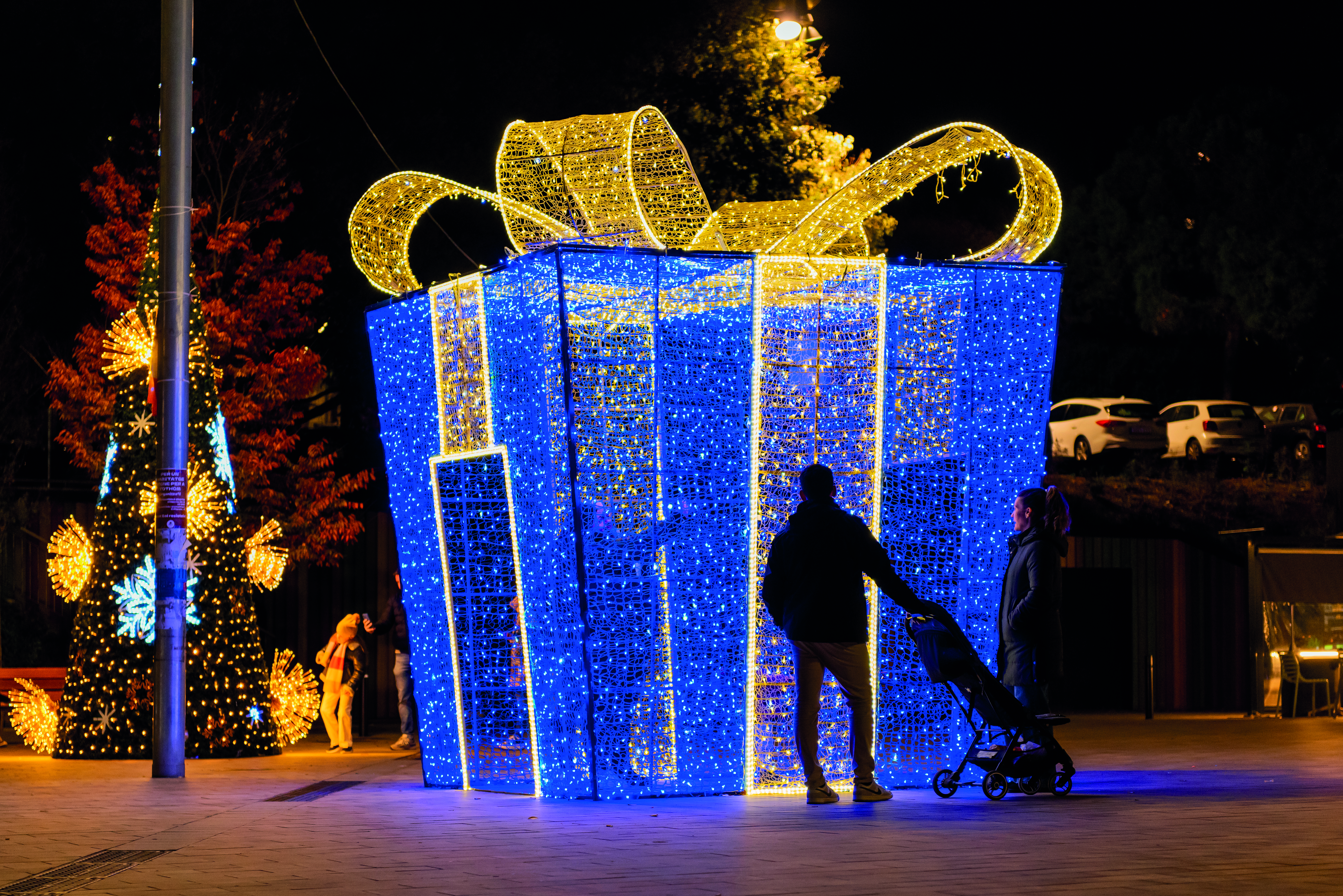 Decoració nadalenca a la plaça de la República