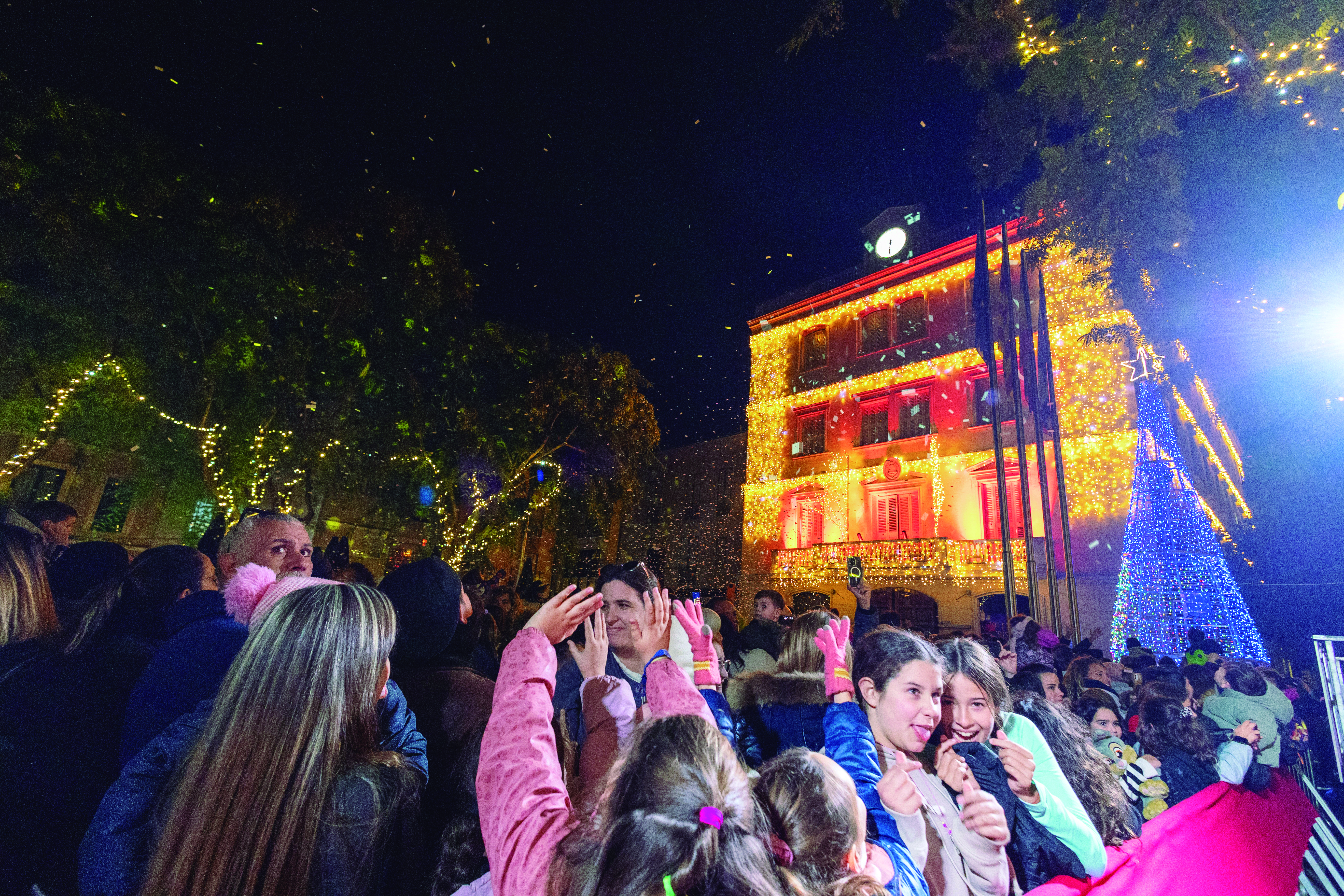 Un moment de l'encesa de llums del 28 de novembre
