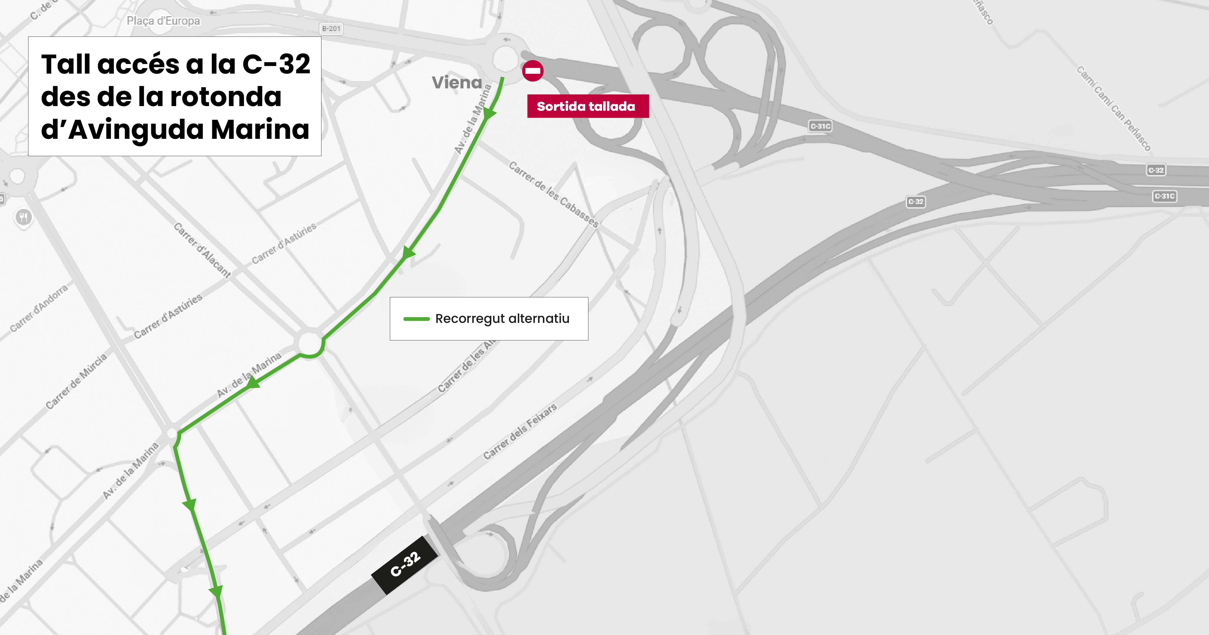 Recorregut alternatiu tall c-32