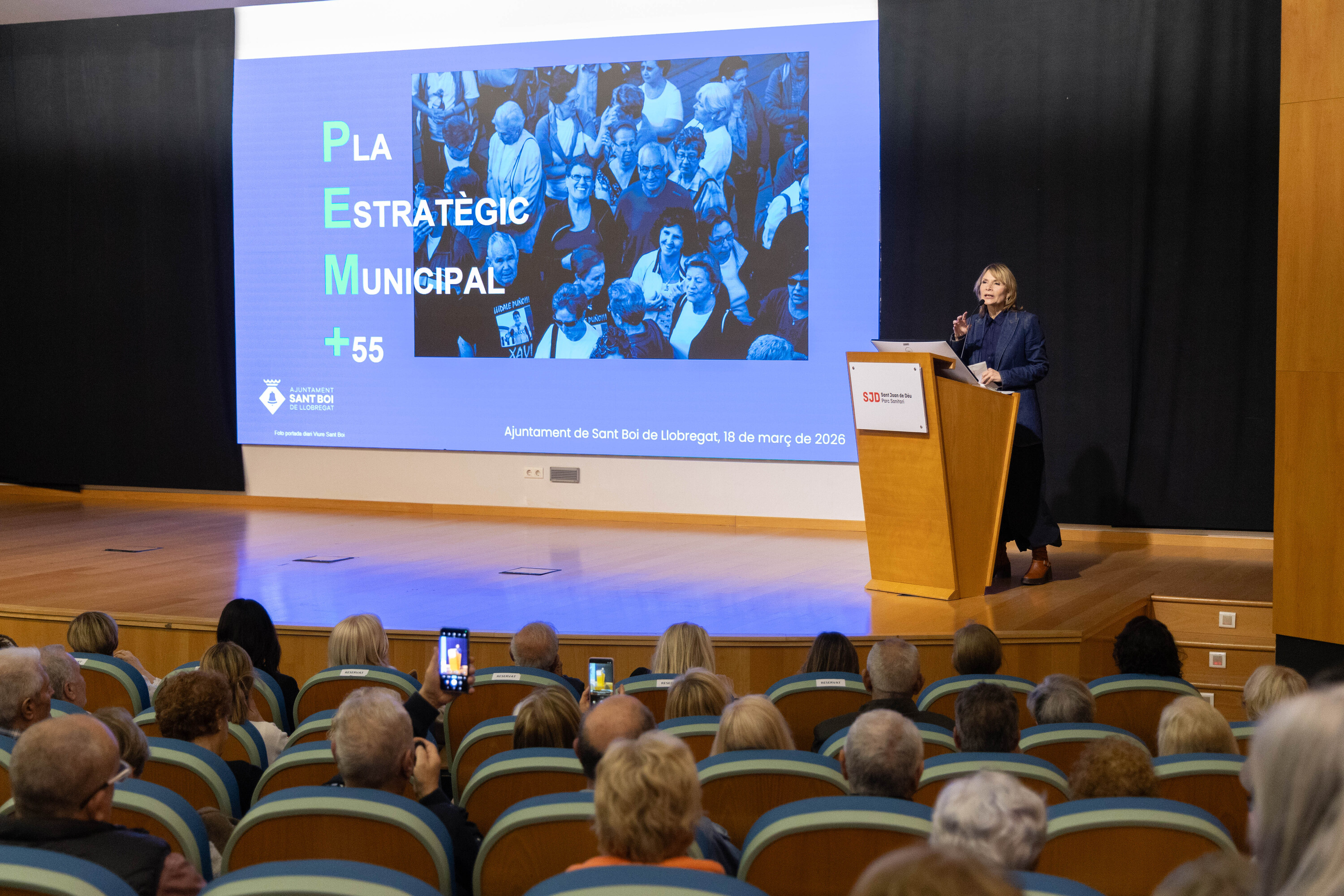 L'alcaldessa presenta el pla estratègic a l'auditori del Parc Sanitari