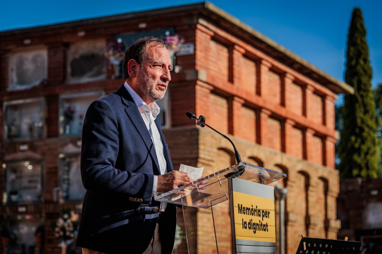 El conseller Espadaler, durant la seva intervenció a l'acte