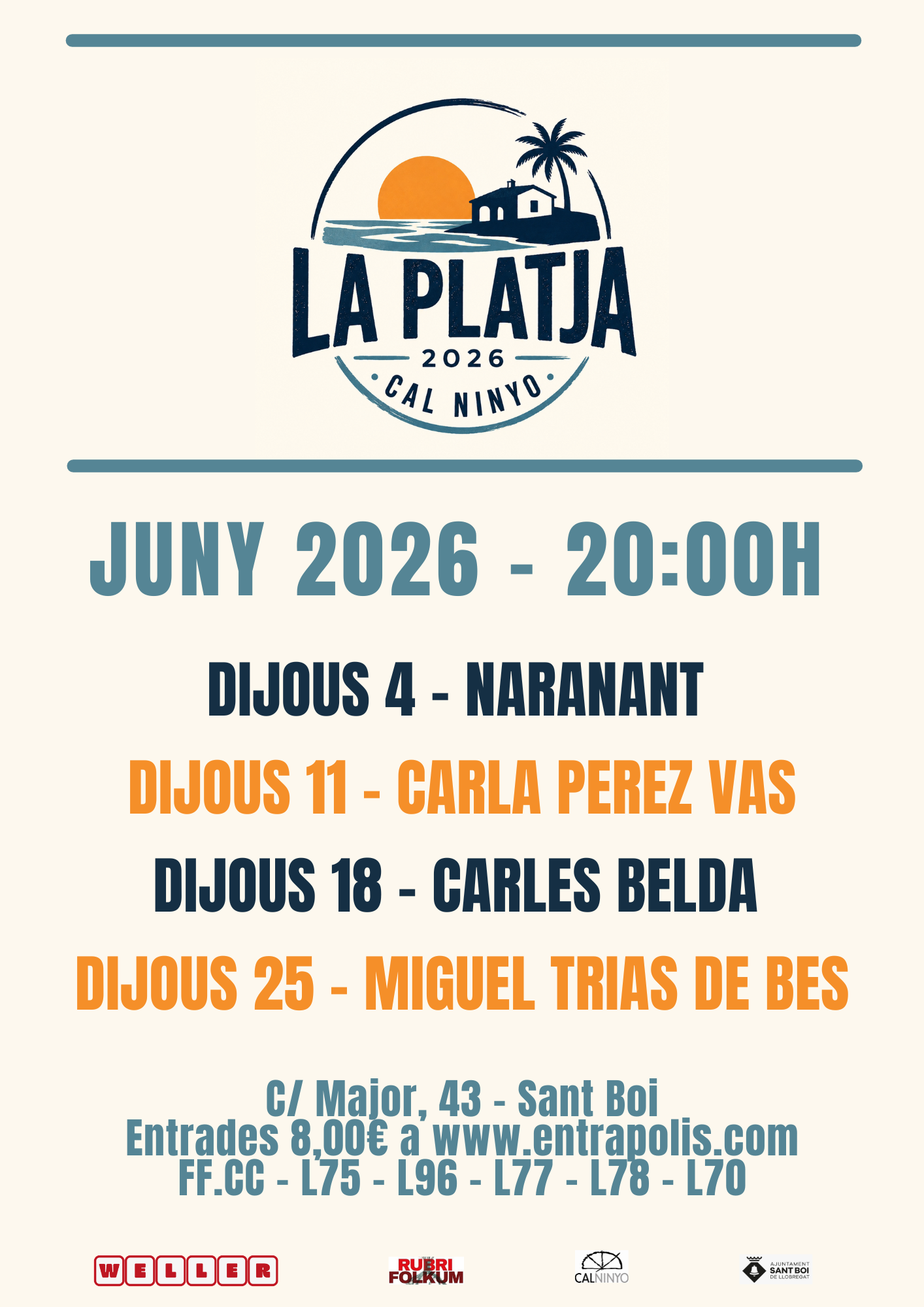 Programació La Platja