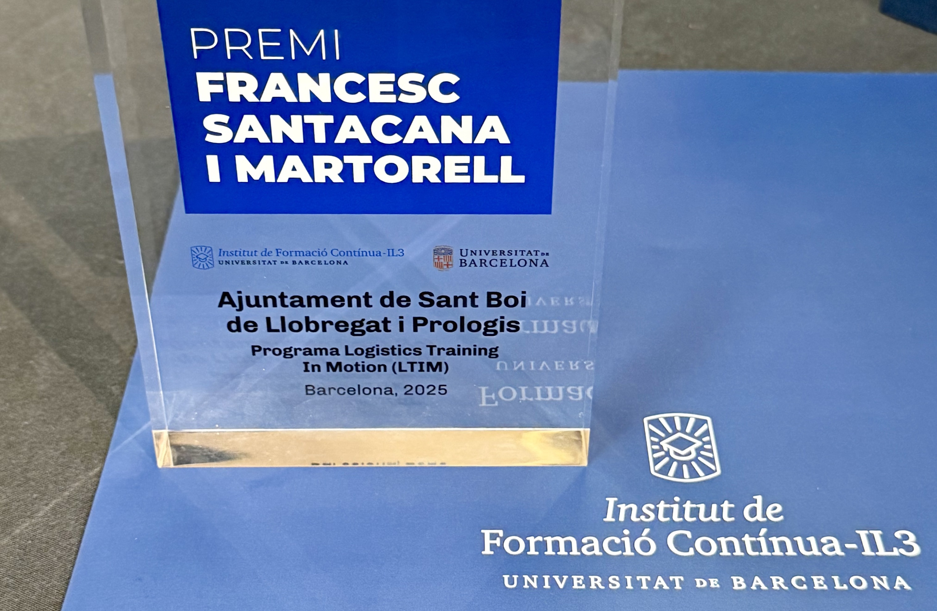 Primer pla del trofeu