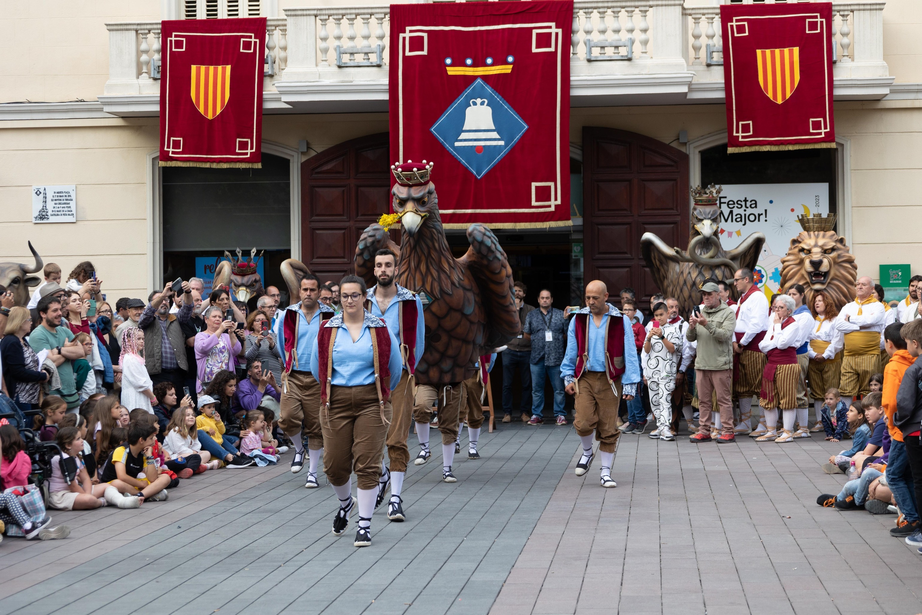 L'Àliga va ser, l'any 2023, la primera figura del bestiari protocol·lari festiu de Sant Boi
