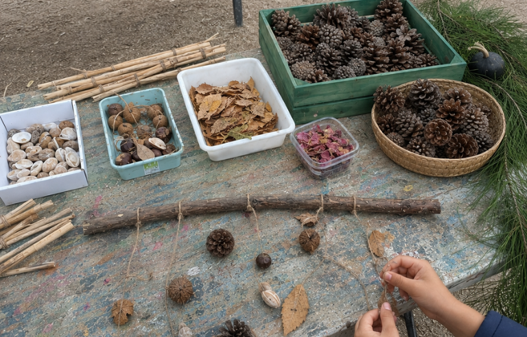 Jugatecambiental: Mòbil amb materials naturals