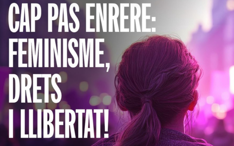 Imatge cartell amb persona d'esquenes
