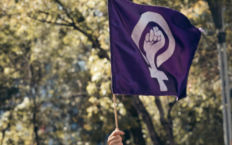 pancarta feminista manifestació