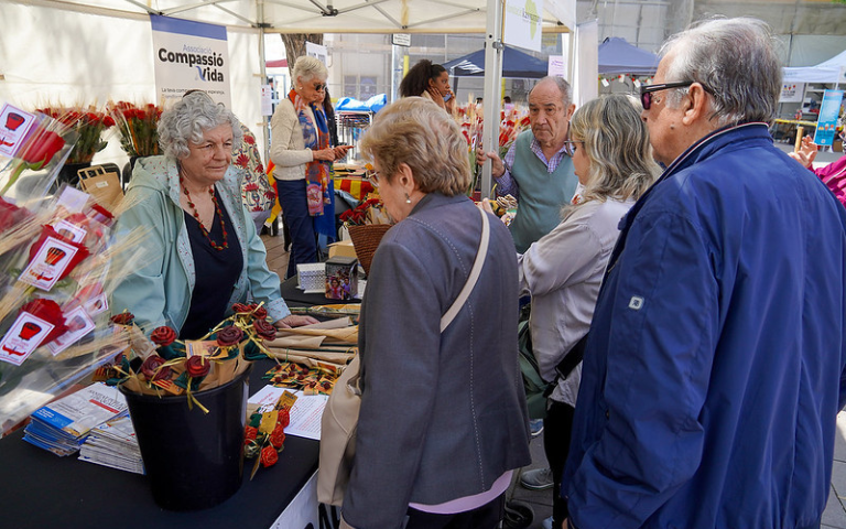 Paradeta fira d'entitats Sant Jordi Solidari