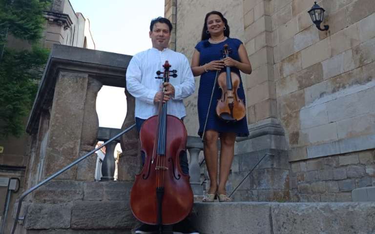 Concert de solidaritat amb Brigitte Zambrano i Juan Carlos Navas.