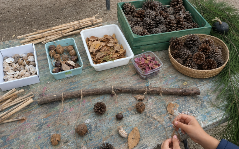 Jugatecambiental: Mòbil amb materials naturals