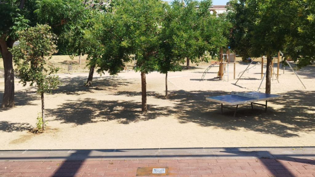 QR de la Ruta de Maria Mercè Marçal a la plaça Mercè Rodoreda