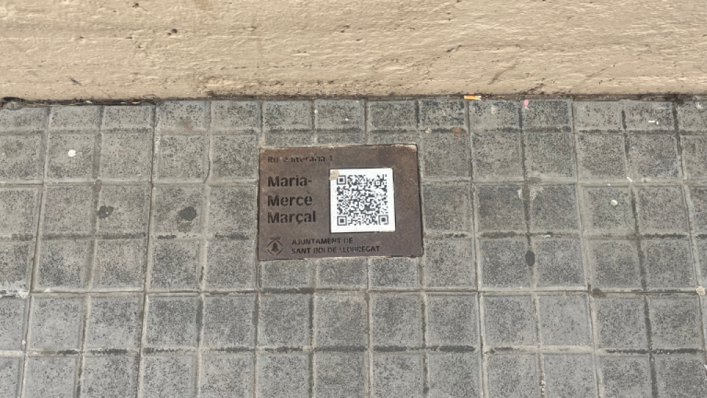 QR de la Ruta de Maria Mercè Marçal a l'Institut Joaquim Rubió i Ors