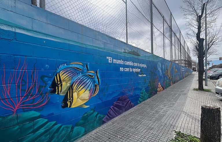 Mural de Casablanca amb mural pressupost participatiu