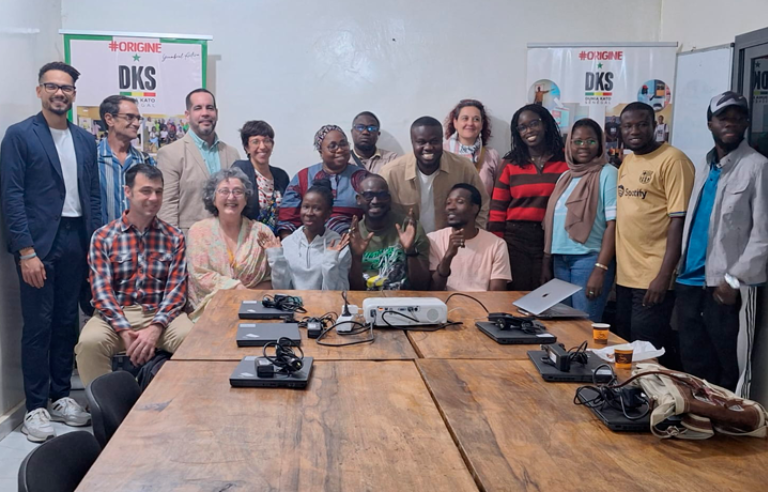 Delegació de Sant Boi a la seu de Dunia Kato Senegal